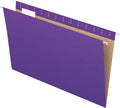 Pendaflex Recycled Hanging Folders, Legal Size, Violet, 1/5 Cut, 25/BX (81631)
