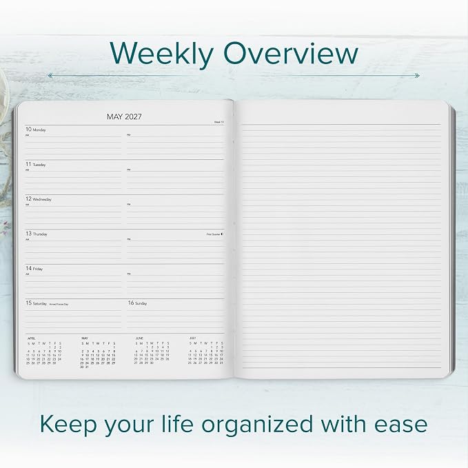 Harbor Weekly Journal Notebook Planner 2027 Leida Pine