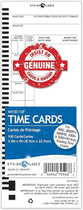 Pyramid Time Systems 44100-10F English and French Time Cards - 100 Pack