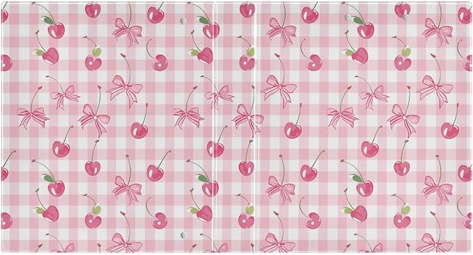 Bow and Cherry 3 Ring Binder, 1.5 Inch Round Ring Binders Clipboard Work Binders Organizer with Pockets Holds 200 Sheets for School Office 1 Pack