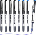 EYEYE 0.7mm Rollerball Pens, 4 Black 4 Blue Medium Point Pen Quick Dry | Back to School Essentials, Liquid Ink Pen Fine Point Smooth Writing Pens for Journaling, Note Taking, Office Supplies