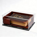 Acrylic Display Case, Clear Acrylic Display Box with Matte Base, Dustproof Collectible Showcase for Books, Stamps, Medals, Maps, Albums and Jewelries, 16 x 10 x 5 inch
