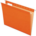 Pendaflex Reinforced Hanging File Folders, Letter Size, Orange, 1/5 Cut, 25/BX (4152 1/5 ORA)