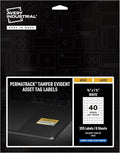 Avery White Asset Tag Labels, 3/4" x 1-1/2", Tamper-Evident Laser Printable Tags, 320 Waterproof Labels (60528)