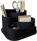 OAKOA Black Modern Desk Organizer - Minimalist Desk Accessories Pen Holder | Pencil Holder for Desk - Minimalist Desk Accessories & Workspace Organizers - Desk Pen Organizer - Modern Office Decor