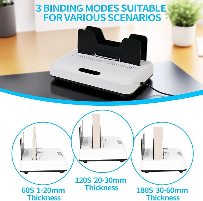 Thermal Binding Machine, Digital Touch Panel with 20 Thermal Binding Covers, No Preheat Time, 500 Sheet Capacity – Electric Book Binder for A4/A5/Letter Size Documents, Office, School & Home Project