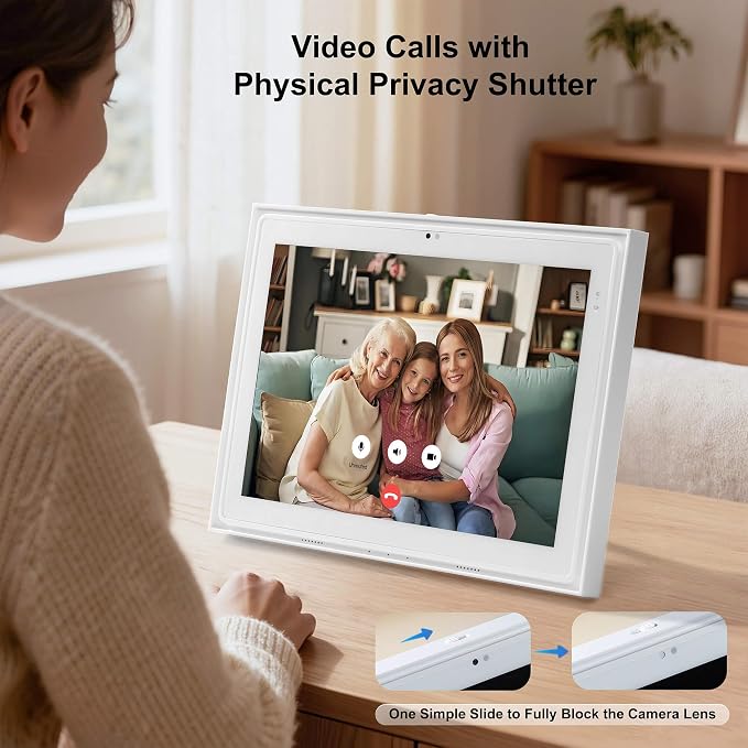 12.3" Digital Calendar Family Kitchen Hub With Meal Planner