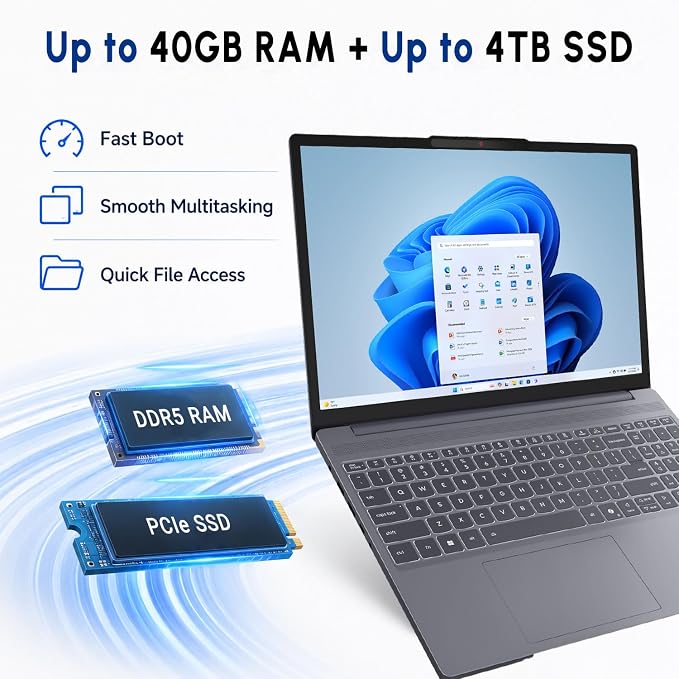 Lenovo New 15.3" WUXGA Business Laptop, Intel Core i7-13620H (Beats i7-1355U), 16GB DDR5 RAM, 1TB SSD, Intel UHD Graphics, Wi-Fi 6, Windows 11 Pro, Computer for Work, Study & Productivity