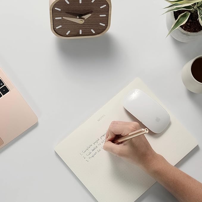 Professional Productivity Bundle: Gold-Foiled To-Do List & Notes Mouse Pad - FSC™ Certified Desk Organizers