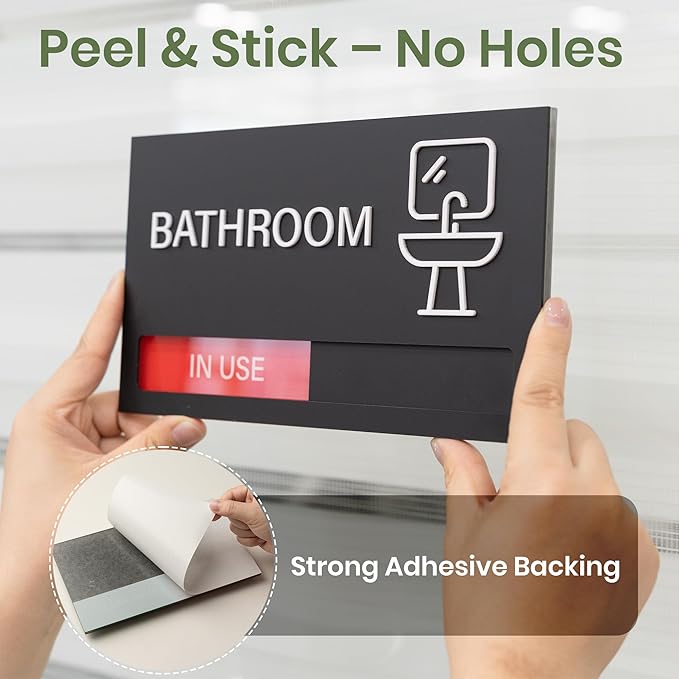 Conference Room Sign, Office Door Signs Do Not Disturb, In Use Available Slider Signs, In a Meeting Privacy Sign Tells Whether Room Vacant or Occupied