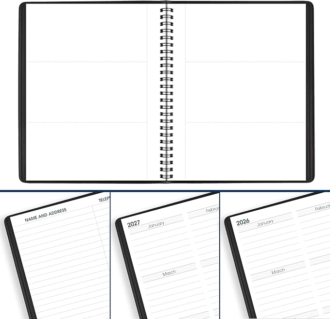 AT-A-GLANCE 2026 Planner, Monthly, 7" x 8-3/4", Medium, Easy Viewing Large Print, Black (70LP090526)