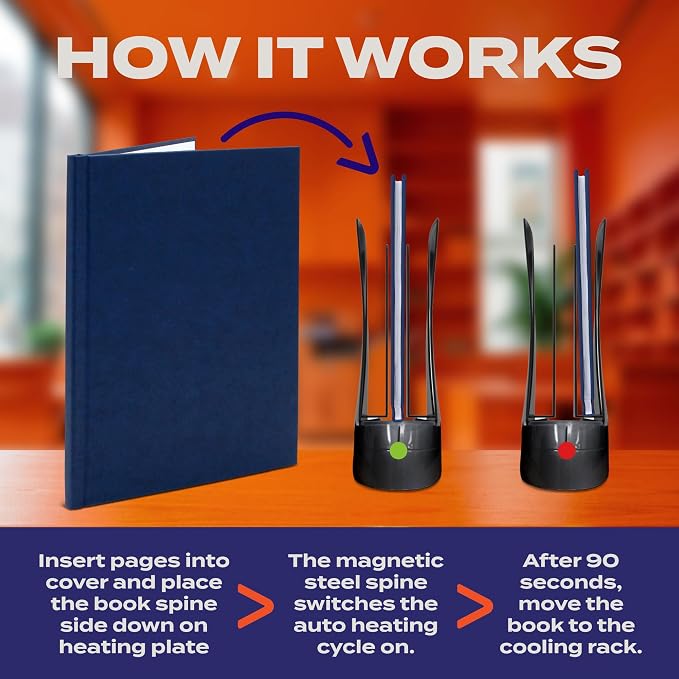 Unibind60 Pro Thermal Binding Machine Plus 10 Hardcovers for Offices & Pitch Decks | No Warm-Up Needed | Fast and Easy Binding with a Professional Finish