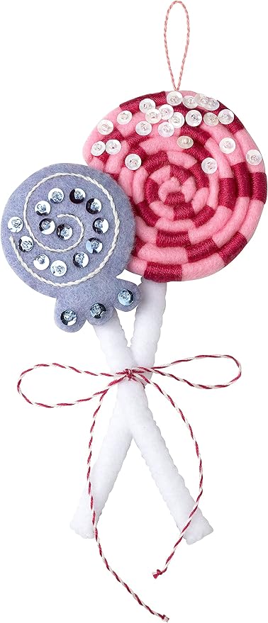 Bucilla Felt Applique 6 Piece Ornament Making Kit, Nutcracker Sweet, Perfect for DIY Arts and Crafts, 89292E