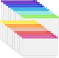 Antner 20PCS A6 Binder Pockets 6-Hole Budget Binder Inserts, 10 Assorted Color Zipper Pouch Folders Cash Stuffing Envelopes for Budgeting, Loose Leaf Filling Bags Money Organizer for A6 6-Ring Binders