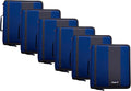 Case-it School Zipper Binder | 2" O-Rings | 350-Sheet | D-251 Midnight Blue | Classic, Multiple Storage Pockets, Shoulder Strap, School & Office Organizer, 6-Pack