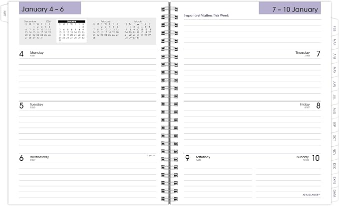AT-A-GLANCE 2027 Refill for Executive Planner G54500, Weekly & Monthly, 7" x 8.75", DayMinder (G5455027)