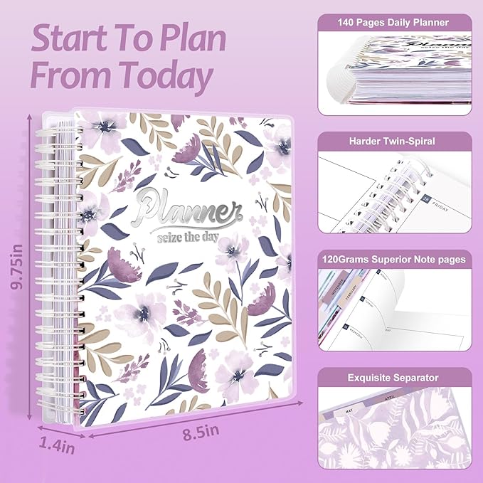 Arundhati Planner 2026-2027, 18 Months Large Daily Weekly Monthly Organizer