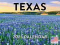 Texas Calendar 2026 Wall 12 Month Monthly TX Scenic Souvenirs Texan Themed Gifts | American Made In The USA