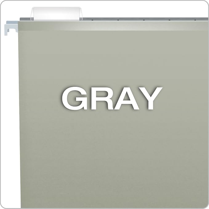 Pendaflex Recycled Hanging Folders,Gray, Legal (Pack of 10)