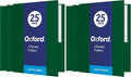 Oxford Twin-Pocket Folders, Textured Paper, Letter Size, Hunter Green, Holds 100 Sheets, Box of 25 (57556EE) (Pack of 2)