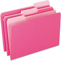 Pendaflex Two-Tone Color File Folders, Legal Size, Pink, 1/3 Cut, 100/BX (153 PIN) | Pink folders, 11 pt stock. Legal size file folders with a lighter interior that shows a misfile before it costs you time.