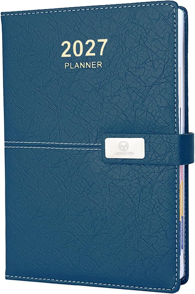 2027 Daily Planner - One Page per Day, 2027 Hourly Daily Calendar Book