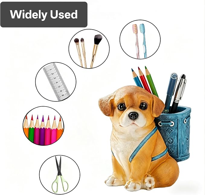 Labrador Retriever Gifts for Women Men, Pen Holder for Desk Cute, Funny Dog Pen Holder Desk Pen Organizer for Home Office School Decoration