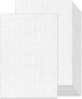 11x17 Linen Cardstock 100 Sheets | Goefun 80 lb White Textured Cardstock Linen Paper for Printing，Invitations, Menus, Posters, Arts & Crafts and Business Cards
