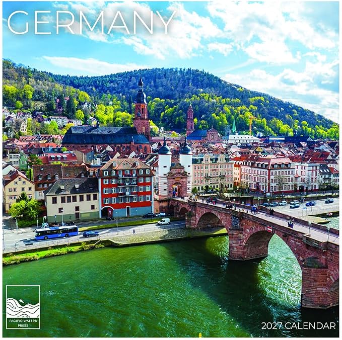 Germany 2027 Wall Calendar, 12 x 24 Hanging Pacific Waters Press