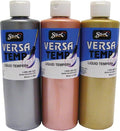 Sax - 1440731 Versatemp Heavy-Body Metallic Tempera Paint, 1 Pint, Assorted Colors, Set of 3