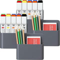 Magnetic Dry Erase Marker Holder, Magnetic Pen Holder Whiteboard Pen Holder Dry Erase Marker and Eraser Organizer,Powerful Neodymium Magnets 4pcs (Grey)