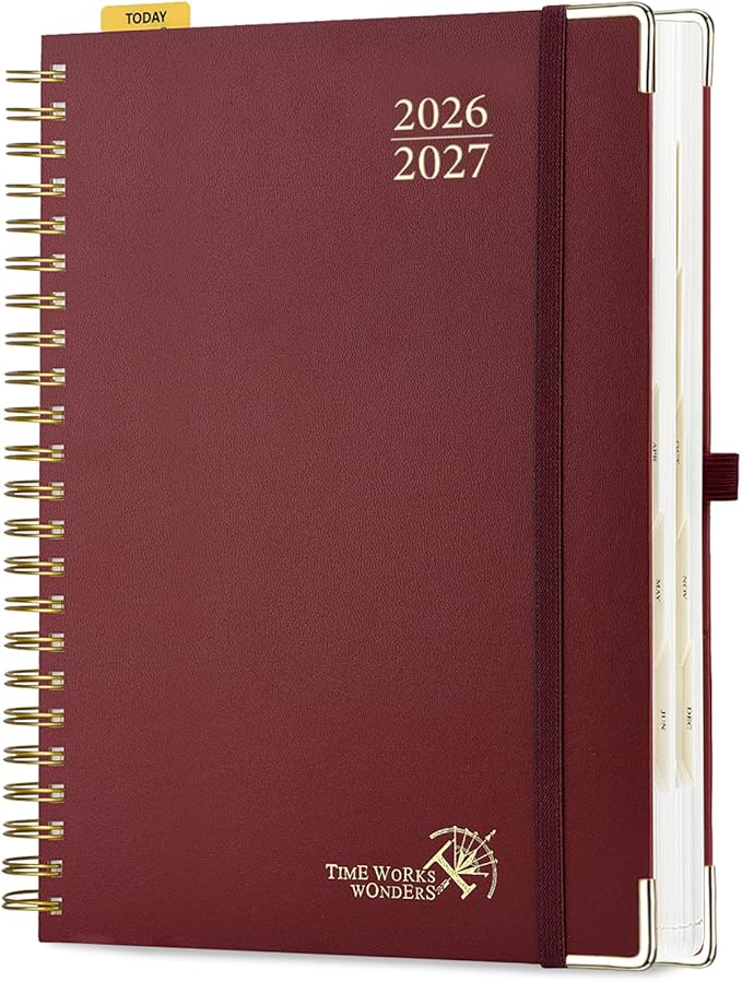 POPRUN 2026-2027 Daily Planner One Page Per Day, 8.5" x 12", Day Planner