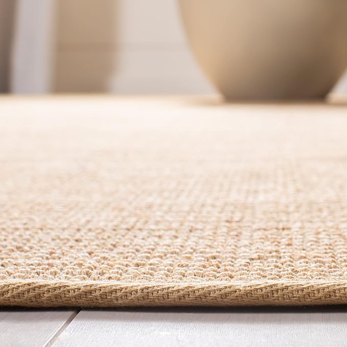 Martha Stewart x SAFAVIEH Area Rug Collection - 2'3" x 8' Runner, Natural Brown, Sisal & Jute, Farmhouse Style, Ideal for Living Room, Bedroom, Foyer, Hallway (MSR9501A)