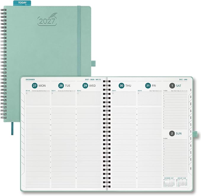 BEZEND 2027 Planner Weekly and Monthly, Daily Calendar Book, Large 8.5"x11"