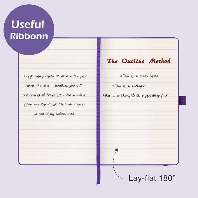 Ruled Notebook/Journal - Classic Lined Journal/Notebook, 5.3'' x 8.26''