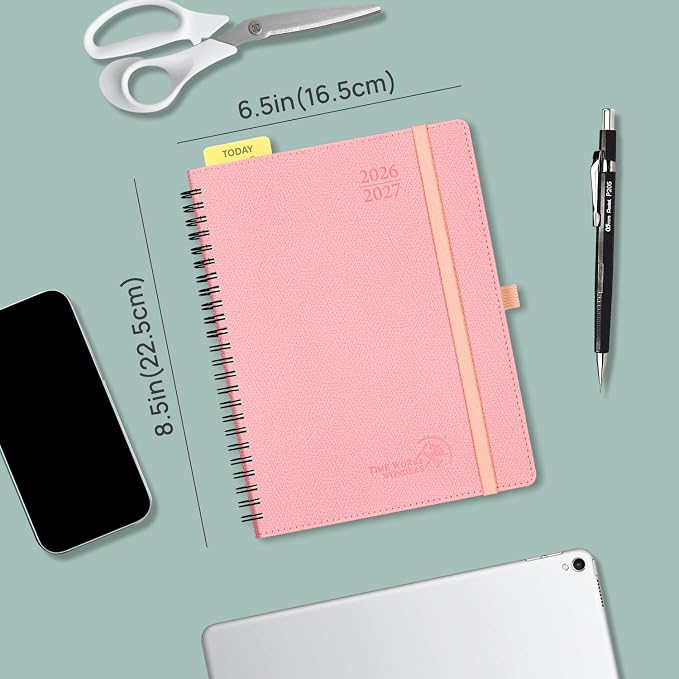 POPRUN Weekly Planner 2026-2027, 6.75" x 8.75" Academic Year Calendar Book