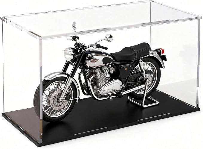 Large Acrylic Display Case, Clear Acrylic Display Box with Matte Base, Dustproof Collectible Storage Cases, DIY Easy Assembly Showcase for Figures, Models, Collectibles, 14.5 x 11 x 11 inch