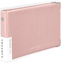 Maruman YOUANCE 5-Ring Binder, Holds 60 Sheets, Mini 3.8"x6", Light Pink | Durable Vinyl Cover, Storage Pocket, Includes 5 Colored 3mm Graph Paper Sheets & Clear Sheet Protector, Made in Japan