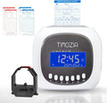 Time Clocks for Employees Small Business, Auto-Align Time Clock, 6 Punches per Day Time Machine | Clock in Machine for Employees with 50 Time Cards and 1 Ink Ribbon (Inside)