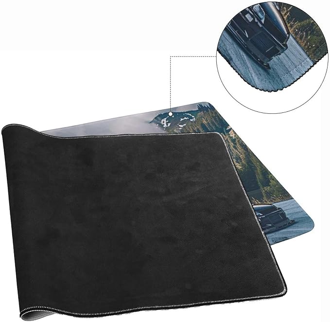 R34 JDM Car Large Mouse Pad Gaming Sport Car Mousepad Stance Mountain Landscape Car Desk Mat Extended Keyboard Computer Pad Office Desk Organizers and Accessories 35.4 x 15.7 Inch