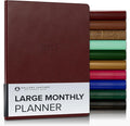 Gallery Leather Large Monthly Planner 2026-2027 Tremont Garnet
