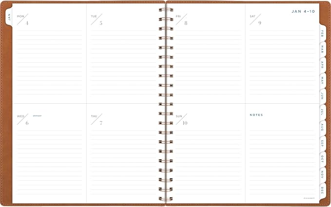 AT-A-GLANCE® Signature Collection 2027 Weekly Monthly Planner, Brown, Large, 8 1/2" x 11"
