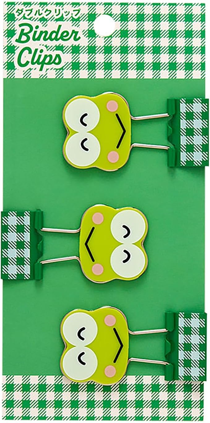 Sanrio 615536 Double Clips, Set of 3, Kerokeloppi, ABS, Steel