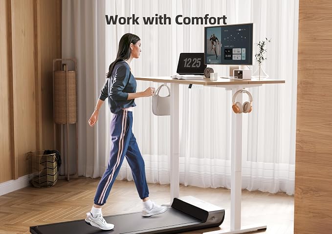 Claiks Electric Height Adjustable Standing Desk, 35x20 Inch, Nature | Smooth Height Adjustment, 3 Memory Presets, Cable Management Hub&Hook, Stable Steel Frame, 176lbs Capacity, Easy Assembly