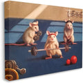 Stupell Industries Mouse Gym Humor Comic, 16 x 20 Inch Canvas Wall Art | Stupell Industries · By Lucia Heffernan · Ready to hang · Playful gift for home or office · Made in USA