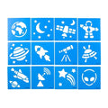 Colorations Space Stencil Set - Set of 12