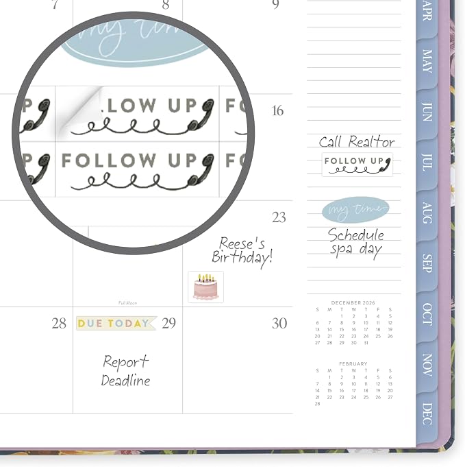 Mead Cambridge 2027 Planner, Weekly & Monthly, 8.5" x 11", Pen+Pillar, Wildflower (PP26-905-27)
