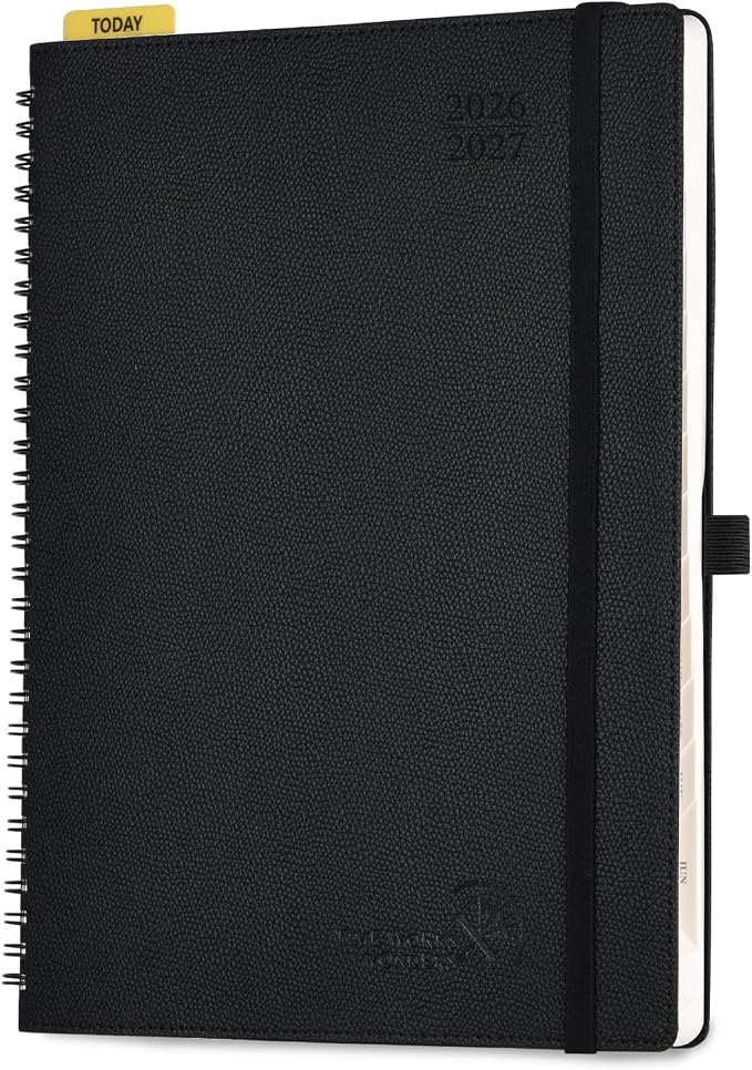 POPRUN Weekly Planner 2026-2027, 8.5" x 10.5" Academic Year Calendar Book
