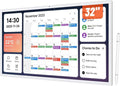 MWE 32 Inch Touchscreen Digital Calendar, Wall Planner, Desktop Smart Electronic Calendar, 8GB+128GB Android, Supports Google Play Apps, Office Desk Assistant & Family Schedules, Wall/Desk Stand