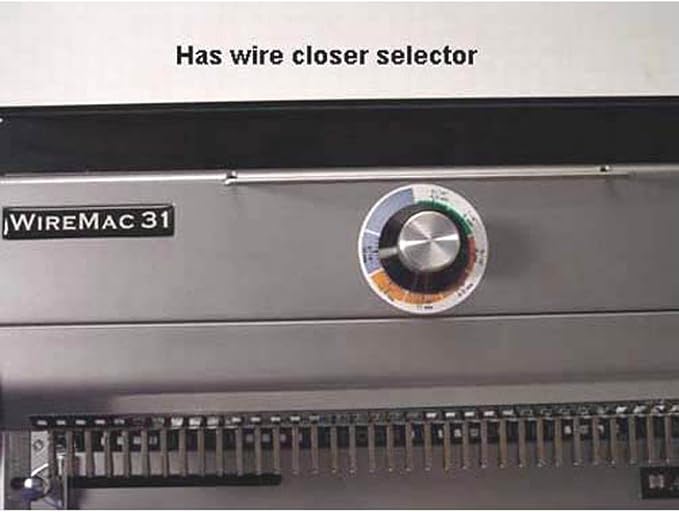 Akiles WireMac-31 Model AWM31 Wire Punch & Binding Equipment, 3:1 Pitch, All 40 Disengaging Dies, Square (0.157″ x 0.157″) Hole Punch, Heavy-Duty, 20 Sheets Single Punching Capacity (20 lbs Paper) | Punch and Closer, 3:1 Pitch Twin Loop Wire, Heavy Dut...
